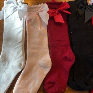 Knee high socks for girls (size 3T-6)